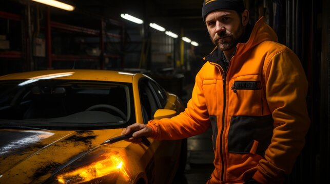 Experienced mechanic changing tires on a vehicle to ensure optimal performance and safety