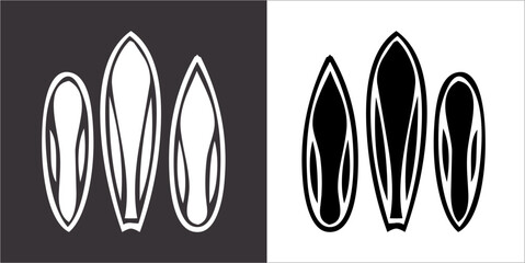 Illustration vector graphics of surf icon