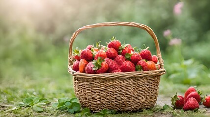 strawberries in a basket