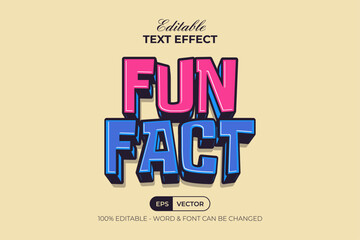 Fun Fact Text Effect