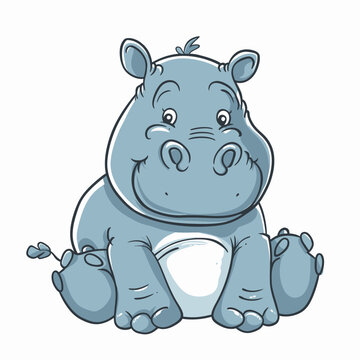 a drawing of a rhinoceros with a face and eyes