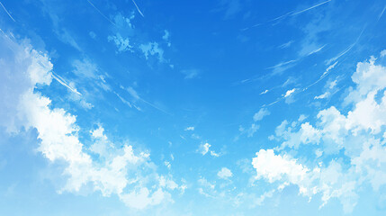 青空と雲の背景