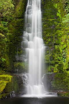 Upper McLean Falls, Catlins, Southland S&uuml;dinsel, Neuseeland