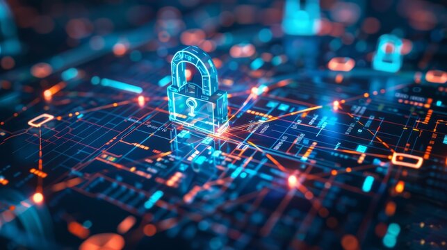 Visualization of a secure network infrastructure with VPN, SSL, and TLS encryption enhancing trust and confidence in digital transactions. Cyber security.