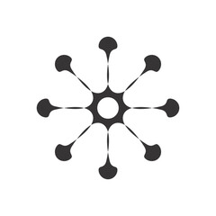 Hand drawn contemporary shapes silhutee Symbol visual illustration