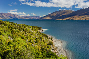 Fototapeta premium Lake Wanaka, Otago, Südinsel, Neuseeland