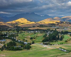 Golfplatz, Arrowtown, Otago, Südinsel, Neuseeland
