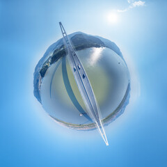 spherical panorama of Wuxue bridge - 757957547
