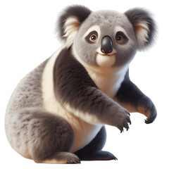 Captivating Koala PNG Image: Detailed Visual Representation of Charming Australian Animal - Koala Transparent Background - Koala PNG Image
