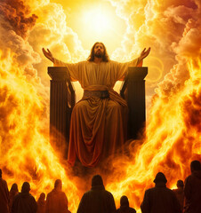 Jesus Christ in the Heavenly Sanctuary as our Intercessor and Advocate with the Father Fire Effects