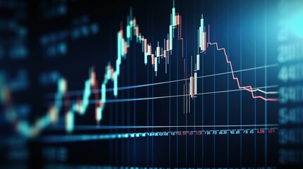 Financial data on a monitor as Finance data concept