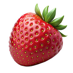 Isolated strawberry. Red strawberry