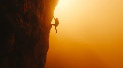 Türaufkleber A rock climber in Grand Canyon. © Joyce