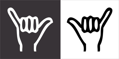 Illustration vector graphics of surf icon