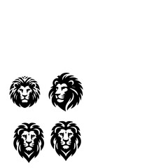 Wild Lion Vector Icon Logo Design Mascot Icon Template