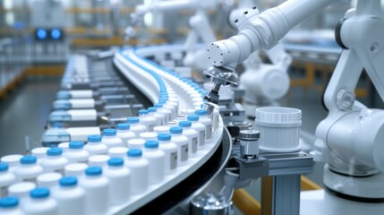 Automatic robot arm used in medicine manufacture factory