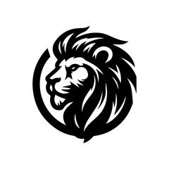 Wild Lion Vector Icon Logo Design Mascot Icon Template
