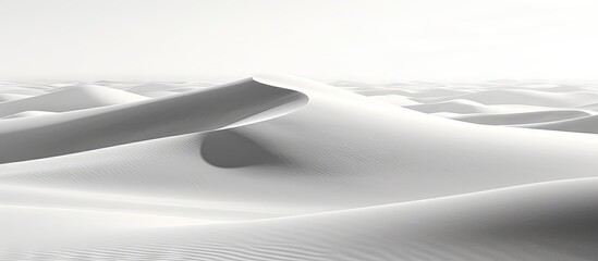 Dramatic White Sands: Barren Desert Landscape Under Clear Blue Sky Showing Vast Arid Wilderness