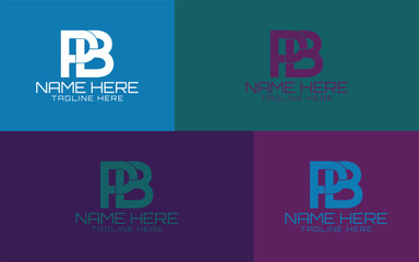 PB Logo Design, P and B intials logo