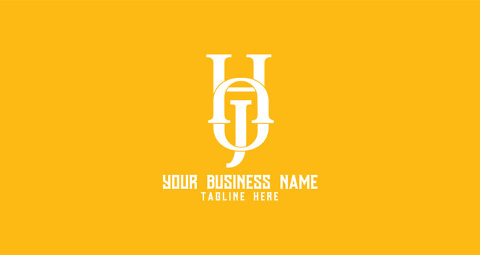 Unique HOJ monogram logo design concept