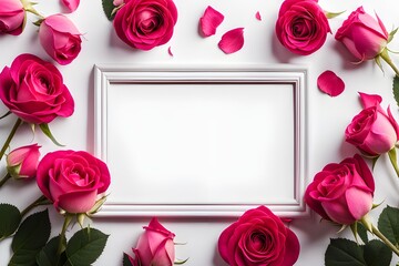 Floral frame composition