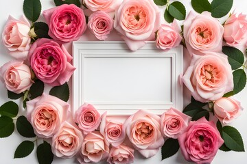 Floral frame composition