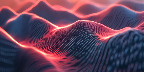 Fototapeta premium Concept sound wavy equalizer concept background