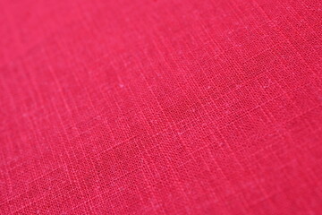 red hemp viscose natural fabric cloth color, sackcloth rough texture of textile fashion abstract...