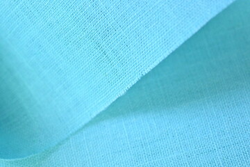 light blue hemp viscose natural fabric cloth color, sackcloth rough texture of textile fashion abstract background