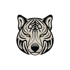 Obraz premium The wild life tiger lion wolve vector illustration