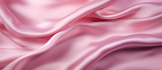 Obraz premium Elegant Pink Silk Fabric with Luxurious Smooth Texture for Fashion, Design, and Glamorous Projects