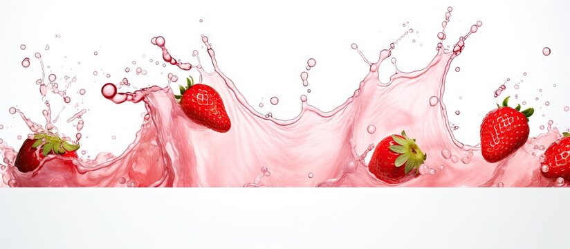 Vibrant Strawberry Splash Wallpapers for Summery Refreshing Backgrounds