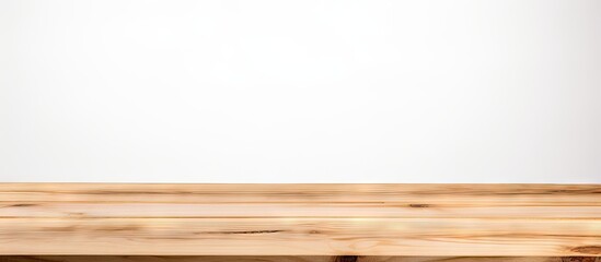 Fototapeta premium Rustic Wooden Table Top Background with Copy Space for Text or Product Display