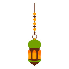 Islamic Hanging Lantern Vector  
