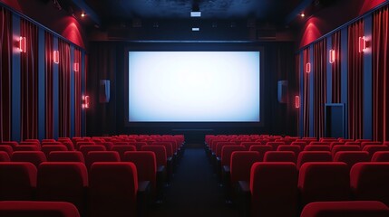 Fototapeta premium Empty Projection Screen Clipart Design Illustration