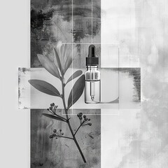 Essential Oil Elegance: Purity and Potency in Contemporary Art Collage

