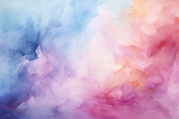 Fototapeta premium Abstract colored pastel watercolor with copy space to put its design