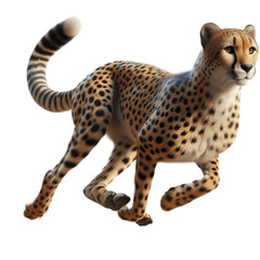 PNG Image of Running Cheetah: High-Speed Wildlife Illustration for Graphic Designers - Running Cheetah PNG, Running Cheetah Transparent Background - Running Cheetah PNG Image
