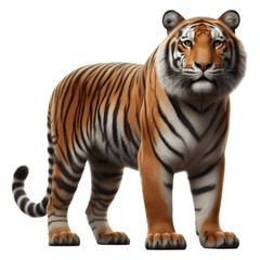 Fototapeta premium Tiger PNG Graphic: Powerful Representation of the Big Cat - Tiger PNG, Tiger Transparent Background - Tiger PNG Image 