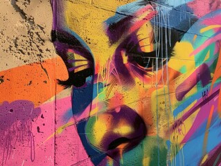 Discover the raw energy of the artistic expression wall, where chalk musings and graffiti declarations collide to form an expressive mural that pulses with life.