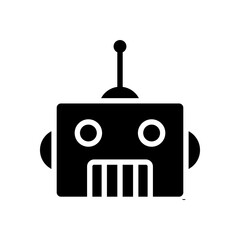 robot icon symbol vector template
