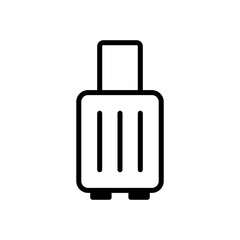 luggage icon symbol vector template
