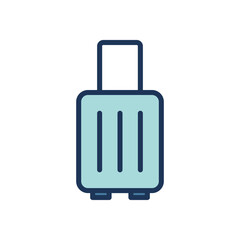 Obraz premium luggage icon symbol vector template 