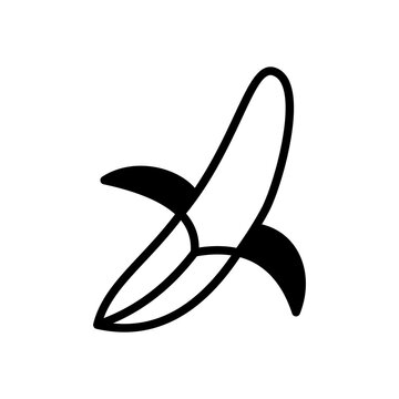 banana icon symbol vector template
