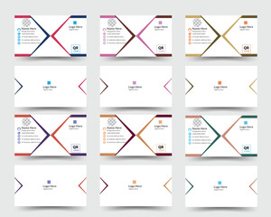 Unique business card design, Double sided business card design, Color variation business card design, Visiting card, Modern business card, Business card for personal and business use.