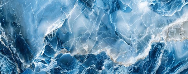 Obraz premium Luxurious blue marble background.