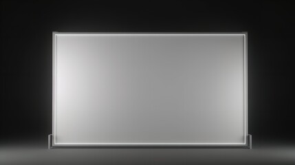 Projection Screen Isolated on Transparent Background