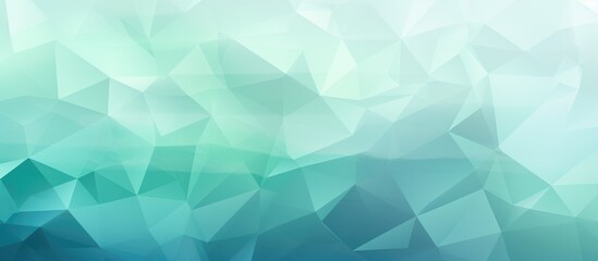 Fototapeta na wymiar Low poly crystal background in Light Blue and Green colors.