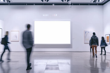 people in a exhibition.