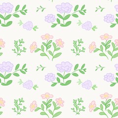 seamless pattern with flowers